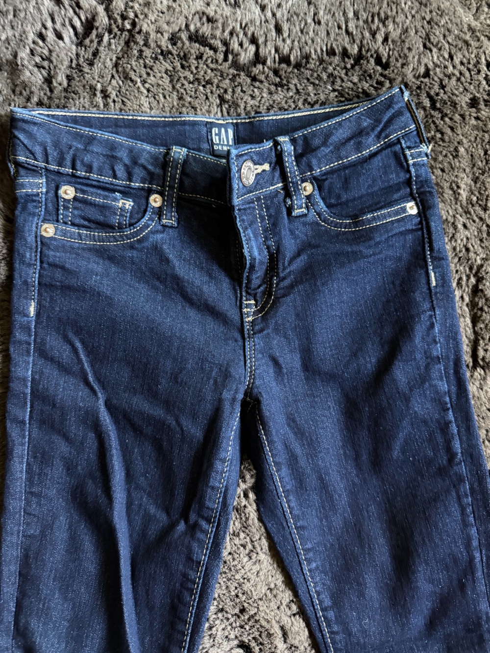 GAP Girls Dark Indigo Stretch Super Skinny Jeans Size 8